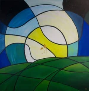 Dieses farbenfrohe Bild wurde von Simon Kohler gemalt